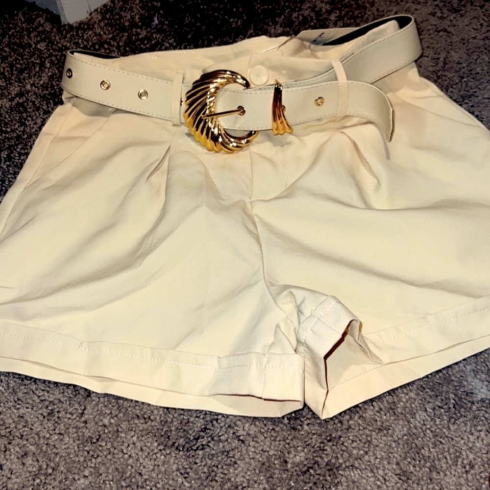 Dress Shorts with Matching Belt